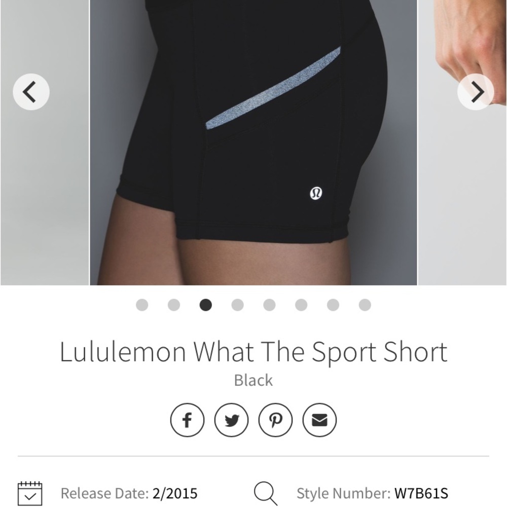 ISO WHAT THE SPORT SHORTS LULULEMON - Picture 6 of 8